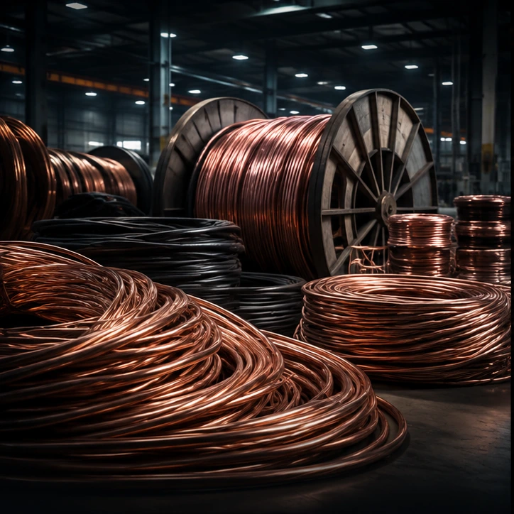 Heavy industrial copper wire and cable
