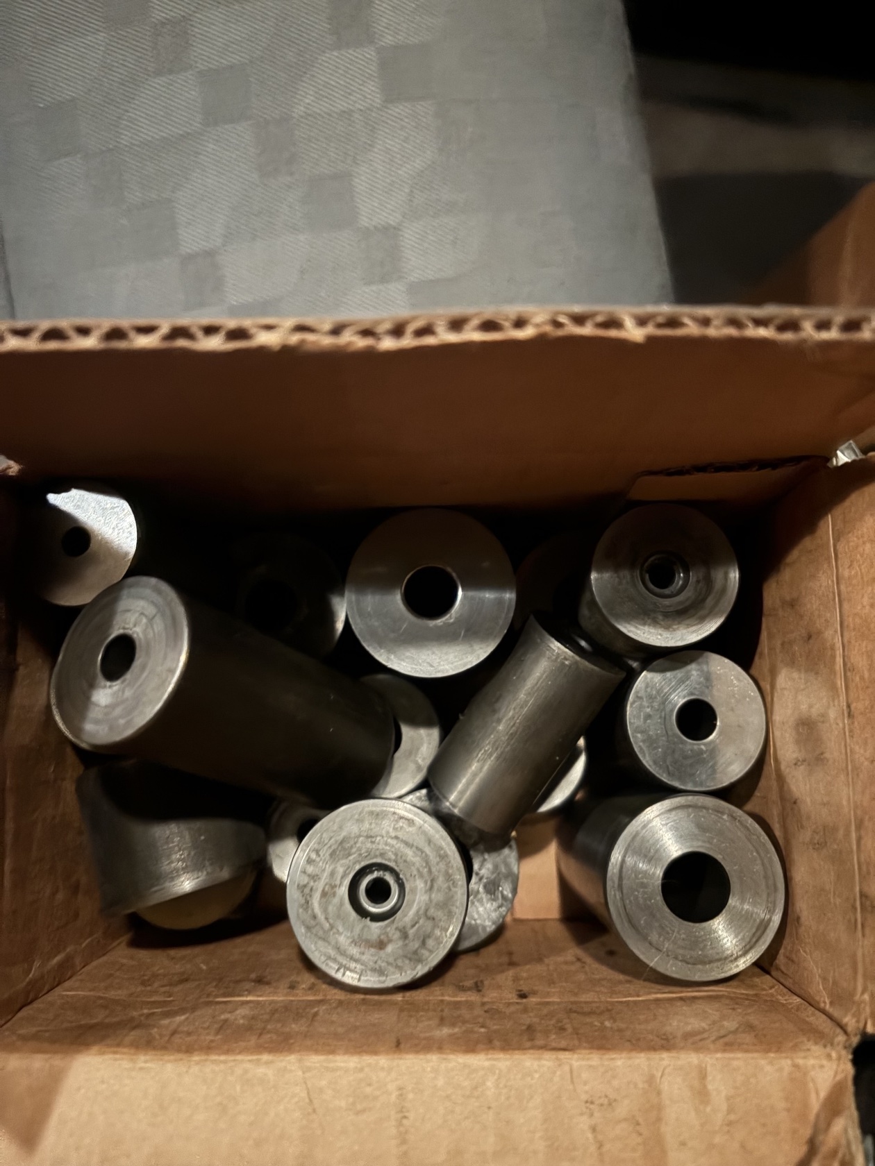 Boxes of carbide bushings